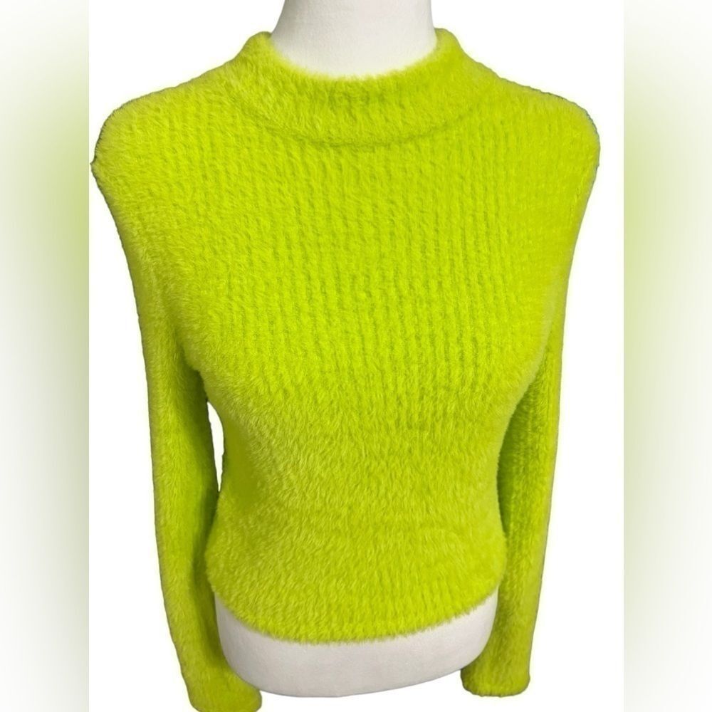 Anthropologie Mock-Neck Fuzzy
Sweater small neon lime - Picture 5 of 14
